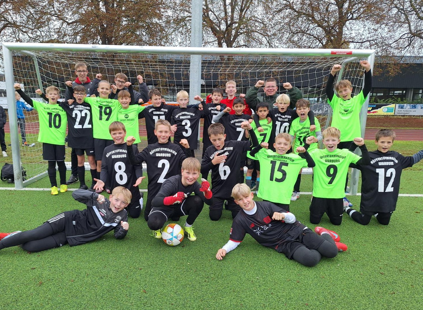 Erfolgreiches Stadtschulsportfest für das Hüffertgymnasium – vier Titel und viele tolle Leistungen!